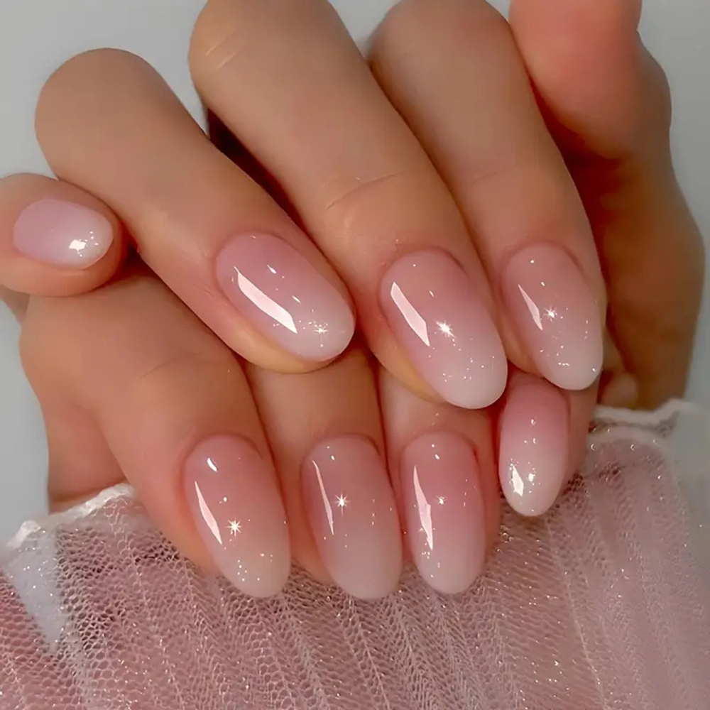 Nail Art Pink - ARTAUG 24 قطعة لون اللحم اللوز