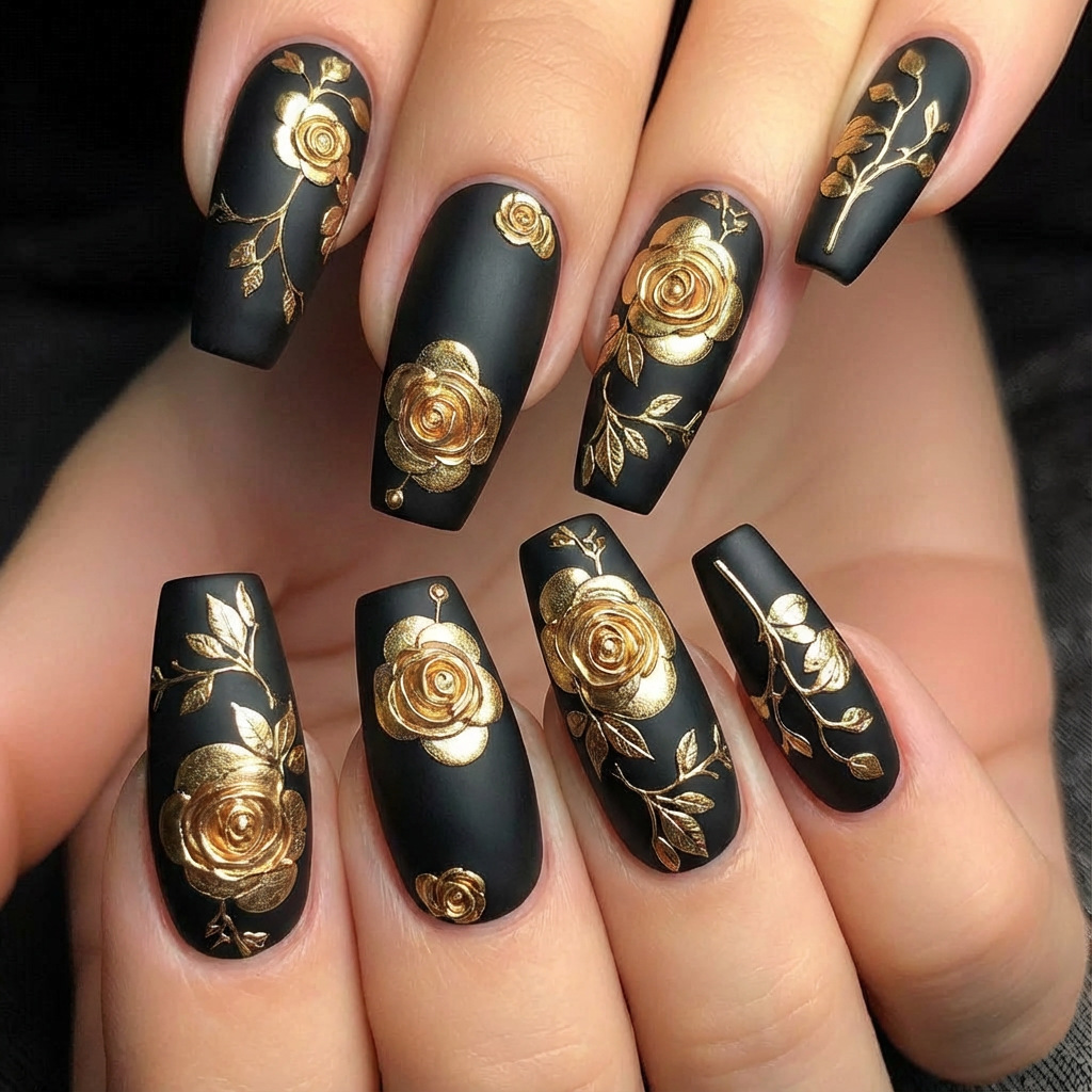 Nail Art Press On - أظافر صناعية ثلاثية الأبعاد للنساء والفتيات