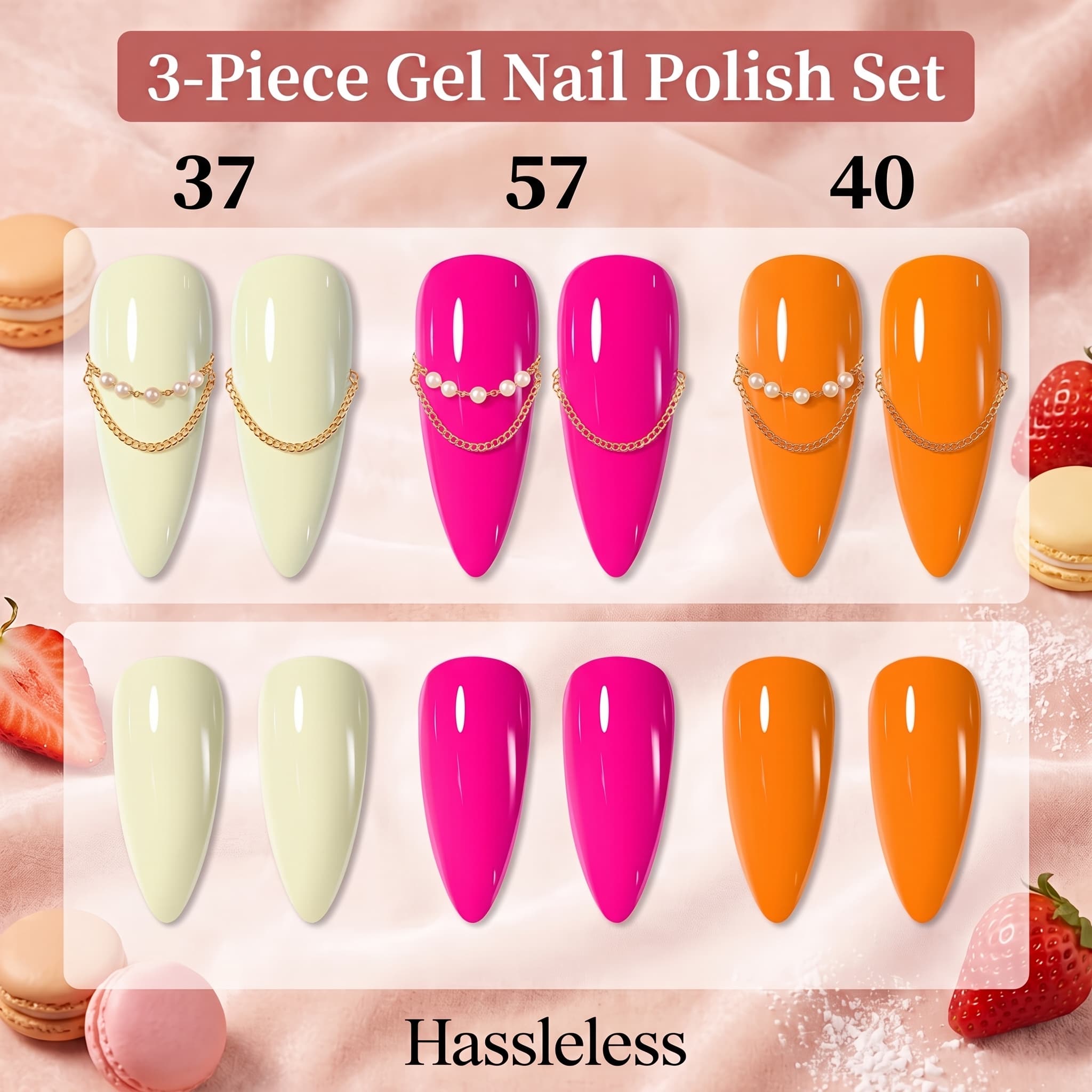 مجموعة جل طلاء الأظافر المكونة - مراجعة Nail Art Orange وسعره