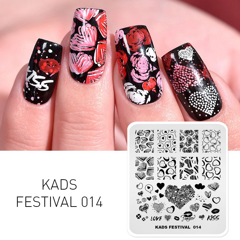 KADS مسمار الفن عيد الحب مسمار - مراجعة Nail Art Valentines Day وسعره