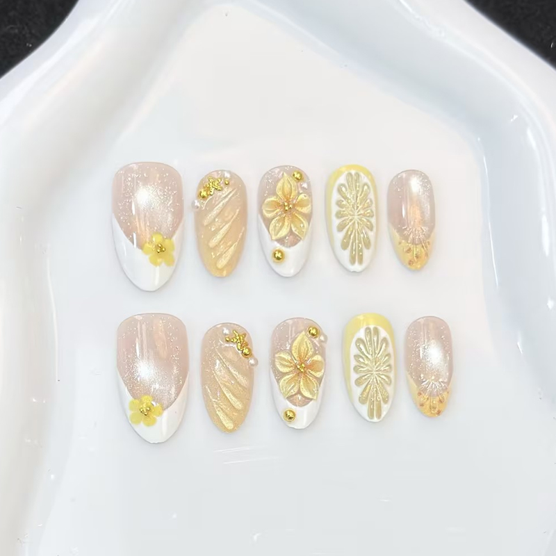 10 قطع من الأظافر الاصطناعية ا - مراجعة Nail Art Pink وسعره