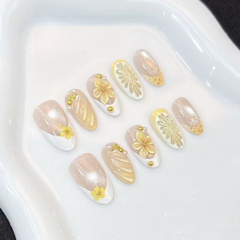 10 قطع من الأظافر الاصطناعية ا - مراجعة Nail Art Pink وسعره